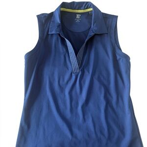 EP New York Women's Blue Sleeveless golf polo